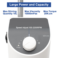 Agitateur Mélangeur Électrique de Laboratoire IKEME 10L, Homogénéiseur 200-2500 tr/min, Agitateur Mélangeur Numérique à Suspension