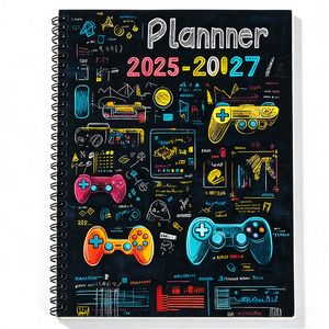 Agenda Personalizzabile con Piccolo MOQ 2025-2027, Planner Esecutivo con Copertina Rigida e <span class=keywords><strong>Spirale</strong></span>, Diario per Obiettivi per Scuola e Ufficio - Product Image 1