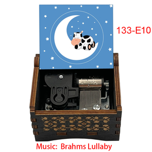 Boîte à musique en bois <span class=keywords><strong>Berceuse</strong></span> <span class=keywords><strong>de</strong></span> <span class=keywords><strong>Brahms</strong></span>, mélodie <span class=keywords><strong>de</strong></span> <span class=keywords><strong>berceuse</strong></span> pour bébés garçons et filles, cadeaux d'anniversaire, décorations pour la maison - Product Image 6