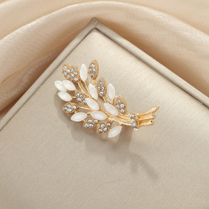 Wheat Ear Fashion Corsage Rhinestones Electroplated Alloy Women's <b>Wedding</b> Brooch Luxury <b>Accessories</b> - Product Image 4