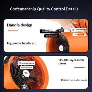 <span class=keywords><strong>Extracteur</strong></span> <span class=keywords><strong>d</strong></span>'<span class=keywords><strong>air</strong></span> industriel portable de 8, 12, 14, 16, 18, 20, 24 pouces avec tuyau de ventilation de 5 m - Product Image 4