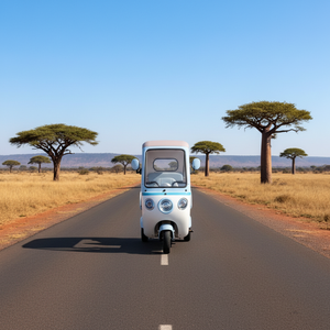 Nouveau Tricycle Électrique 2026 avec Cadre en Acier, Moteur Brushless et Pare-Soleil pour Protection Contre le Soleil et la Pluie, Plus Sûr pour 2-3 Conducteurs, 3 Roues - Product Image 3