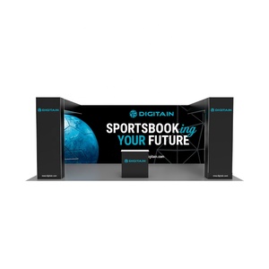 Xách tay tùy chỉnh 10x20 ft Pop Up Công bằng màn hình triển lãm thương mại gian hàng biểu ngữ triển lãm thương mại gian hàng hiển thị đứng cho hội chợ triển lãm gian hàng - Product Image 2