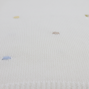 Maydow, manta de punto de algodón suave para bebé, bolas de felpa hechas a mano coloridas, mantas envolventes para niños pequeños, edredones de malla - Product Image 1