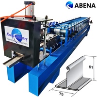 Machine de formage à rouleaux pour rails inférieurs de volets roulants en acier galvanisé, machine de formage à rouleaux pour rails en T et en L, fournisseur