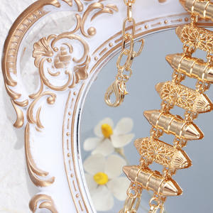 Cinto em tons de ouro marroquino para mulheres árabes caftan, joia de noiva, correntes de cintura com strass, corrente de barriga - Product Image 6