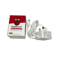 Raspberry Pi 4 zero 1/2/4/8GB Boîtier GPS Cluster Hat Battery Control avec adaptateur Boîtier dissipateur de chaleur Ventilateur Kit d'accessoires complet