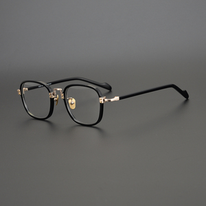 Shenzhen Factory Spot Pure Titanium Plate Glasses Frame Men's and Women's Optical Glasses