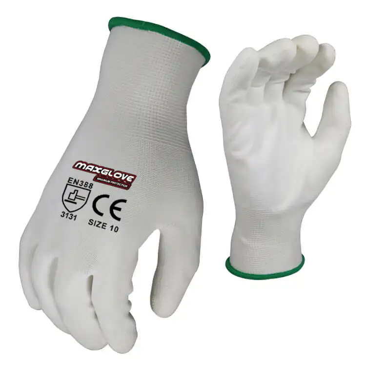 Electrical safety hand job PU working gloves