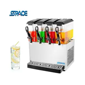 SPACE 4フレーバーホームパーティーコールドドリンクホルダーディスペンサーナチュラルフルーツジュースディスペンサーYSJ12*4