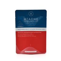 Emballage laminé imprimé sur mesure pour masque facial, pochette à trois soudures latérales