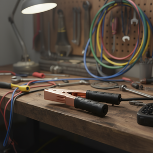 คลิปหนีบสายไฟแบบจระเข้สีดำ 200A 146 มม. - Product Image 3