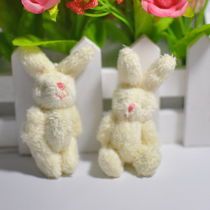 Toptan 6CM hareketli eklemler tavşan bebek DIY yaratıcı el yapımı aksesuarları belden Bunny peluş oyuncak - Product Image 2