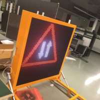 Panneau de signalisation routière LED DIP P10 3 en 1 SMD + Lentille 12V-24V CC Pleine couleur C2 En12966 Cree/Nicha/Nation Star Sécurité routière 10mm 320x160mm