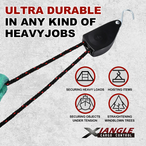 1/2 pollici 500lbs Heavy Duty metallo puleggia regolabile corda cricchetto luce gruccia tenda tenda cricchetto corda tenditore con gancio S - Product Image 6