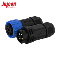 Connecteur étanche industriel M25 à 4 broches mâle/femelle 30A 300V à verrouillage par poussée IP67 pour prise d'alimentation circulaire OEM ODM