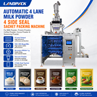 Machine d'emballage de sachets de poudre de lait et de café instantané multi-voies