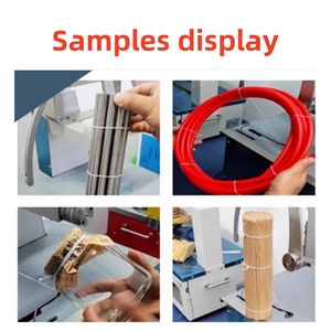 Máquina Flejadora Eléctrica Semiautomática para Papel, Máquina para Atar Cuerdas Elásticas de 1-1.5 mm con Función de Anudado y Corte - Product Image 6
