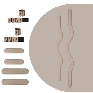 Kit de Pilates de Silicona con Tapete de Yoga, Bandas de Resistencia, Mancuernas y Pesas para Tobillos, para Uso en Casa, Antideslizante, Unisex - Product Image 6