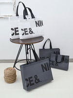 Sac d'emballage non tissé personnalisé pour vêtements homme/femme, boîte à chaussures laminée, sac fourre-tout