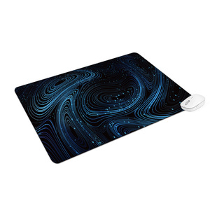 Abstract Lines Rubber <b>Mouse</b> Pad <b>Large</b> Rectangular Gaming Anti Slip Waterproof Desk <b>Mat</b> Office Use - Product Image 2