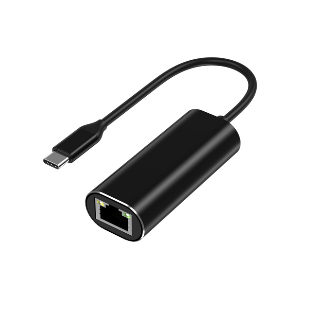 High Speed 2.5Gb/s Type c to RJ45 Gigabit LAN Network Interface Ethernet Adapter for Laptop