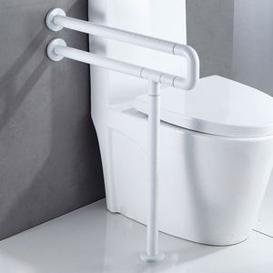 Barres d'appui pour handicapés de 24 pouces, en acier inoxydable, fixation au sol, main courante pour toilettes, barre de sécurité pour salle de bain, pour personnes âgées, handicapées, enceintes - Product Image 3