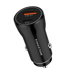 Mini chargeur de voiture USB rapide PD20W QC3.0 USB-A Type-C double port, adaptateur de prise de voiture à charge rapide pour iPhone <span class=keywords><strong>iPad</strong></span> Samsung - Product Image 5