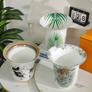 Hot Selling Contemporary Royal Porcelain Handmade Floor <b>Desk</b> Vase for home decoration - Product Image 2