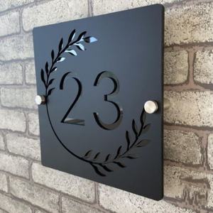 แบบอักษรติดผนังพื้นหลังแบบกำหนดเองตัวอักษรโลหะอะคริลิกกลางแจ้งแบบ3D ไม่ส่องสว่าง3D ตามแบบ - Product Image 3