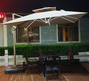 Sombrilla de Jardín en Cantilever para Exteriores, Resistente al Agua, con Luz LED, Venta Directa de Fábrica - Product Image 3