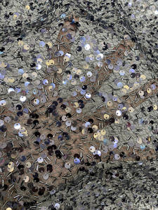 Tubo de cuentas + tela de vestido bordado de malla aleatoria de lentejuelas - Product Image 6