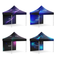 Tienda de campaña personalizada de 10 pies x 10 pies, 50mm, 600d, carpas de aluminio plegables, cabina de exposición, toldo de 10x10 con paredes