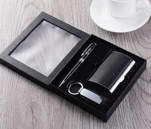 2018 Quality Leather <b>Wallet</b> <b>Gift</b> <b>Set</b>, Keychain and Pen <b>Gift</b> <b>Set</b> for Men. - Product Image 5