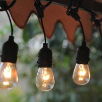 2020 meilleure vente 14.4M 15 pièces douilles suspendues avec ampoule LED jardin extérieur LED décoratif feston ceinture guirlande lumineuse