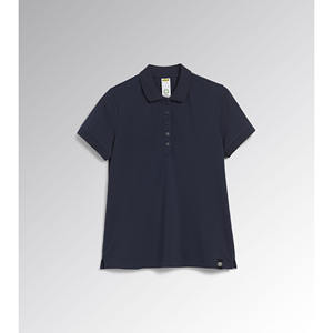 Polo Diadora Mc Athena Noir L Sportif Respirant en Coton Piqué Toutes Saisons - Product Image 1