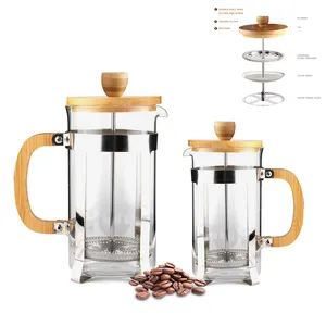 12 oz French Press Coffee/Tea Maker Espresso Press Milk Frother with 18/8 Stainless Steel Filter 350ML