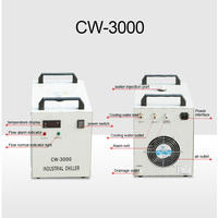 Refroidisseur de système de refroidissement par air de refroidisseur d'eau industriel CW3000 à circulation liquide pour broche refroidie à l'eau et tube laser CO2 80W