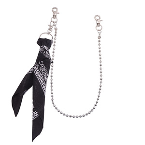 Chaîne de taille Yueli à une seule couche de perles avec clip pour écharpe, pour pantalon, accessoire de mode unisexe, usage quotidien, en alliage de zinc - Product Image 5