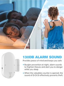 Sensor de seguridad para el hogar antirrobo inalámbrico puerta y ventana Sensor magnético alarma ventana puerta alarma - Product Image 3