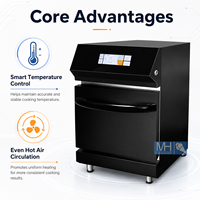 Four à micro-ondes professionnel, four à convection intelligent, four turbo à grande vitesse commercial à vendre