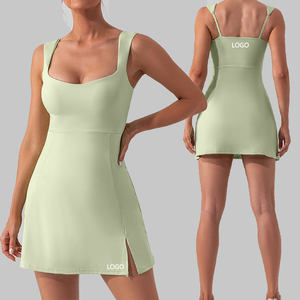 Nuevo Vestido Deportivo Sexy con Tirantes para Yoga y Tenis, Vestido Deportivo de Una Pieza, Falda para Mujer, Conjuntos de Yoga, <span class=keywords><strong>Ropa</strong></span> Personalizada para Mujer - Product Image 1