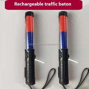 Cầm tay LED sạc an toàn giao thông Đèn pin Cây Đũa phép Baton ABS nhà máy vật liệu giá - Product Image 2