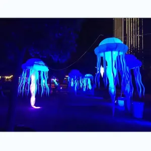 Надувная светодиодная подвесная Медуза для украшения вечеринки