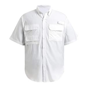 Camisa de Pesca de Manga Corta para Hombre, con Botones, Personalizable, Protección Solar UPF50+, Camisa de Pesca de Alta Calidad - Product Image 1