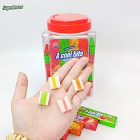 Chewing-gum fruité multicolore super fort, haleine fraîche longue durée, approvisionnement en vrac