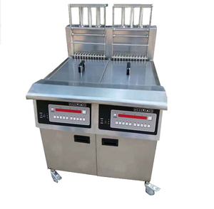 P034G-L2-4 Shineho Friteuse à gaz automatique commerciale de haute qualité en acier inoxydable avec filtre à huile pour poulet frit - Product Image 1