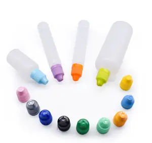 משטח מט ריק בקבוק טפטפת פלסטיק מיכל נוזלי טיפות עיניים לחיצה 15 מ""ל 10 מ""ל 5 מ""ל