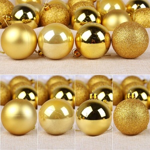 Decorazioni infrangibili <span class=keywords><strong>albero</strong></span> di natale appese <span class=keywords><strong>oro</strong></span> decorazioni di natale palline di plastica - Product Image 2