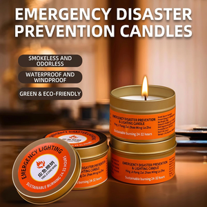 Emergency Disaster Prevention Candle <b>Paraffin</b> Cylinder Home Decoration Windproof Unscented Candles Dropshipping - Product Image 2